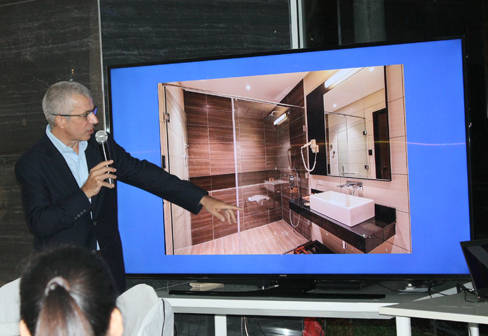 Franco Ferri in his presentation of Dexterton Hansa Projects in Two Seasons Coron Bayside Hotel, Coron Palawan